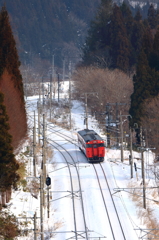 雪原を走る