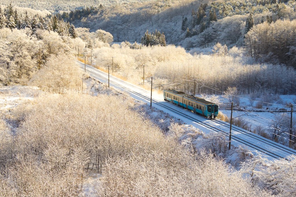 冬の日差し I -青い森鉄道フォトコンテスト-