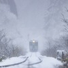 雪の始発列車