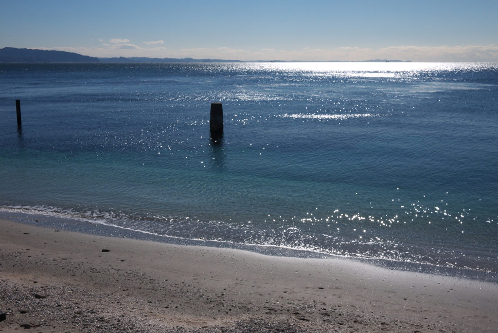 三浦半島・観音崎の冬の海