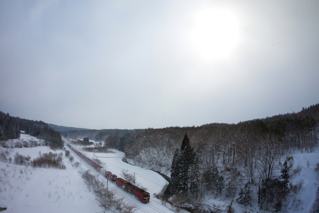 Snowfield Train II-VIII