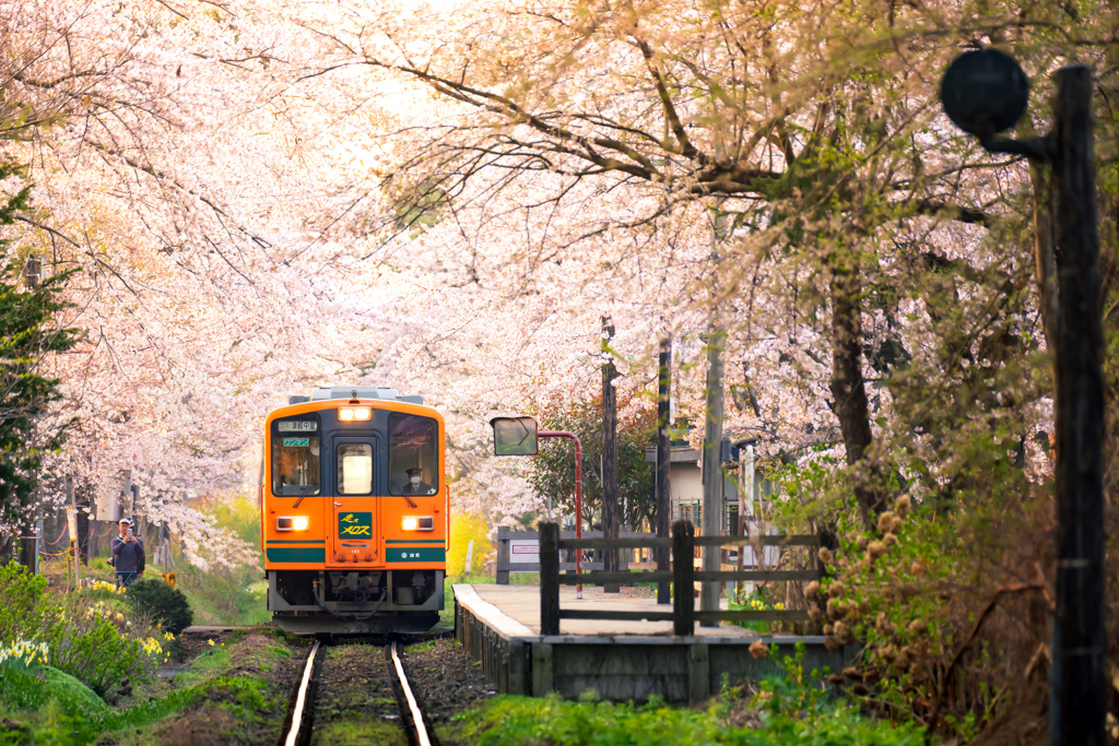 春駅到着