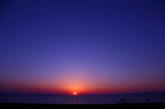 朱染の夕日