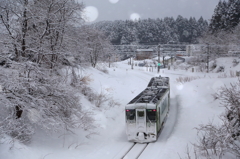 雪降る朝