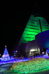 開催前のアスパム・イルミネーション