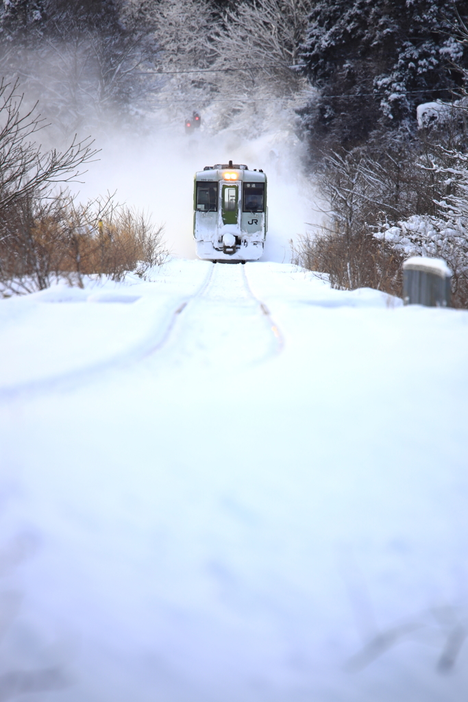 白い路