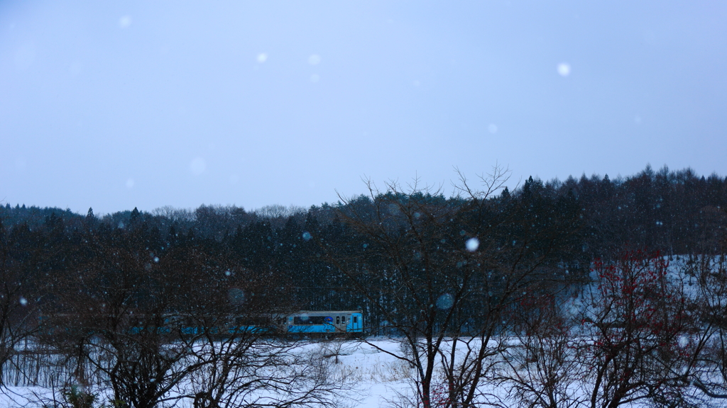 Snow blurring -Train- III