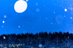 Snow blurring -Train- I