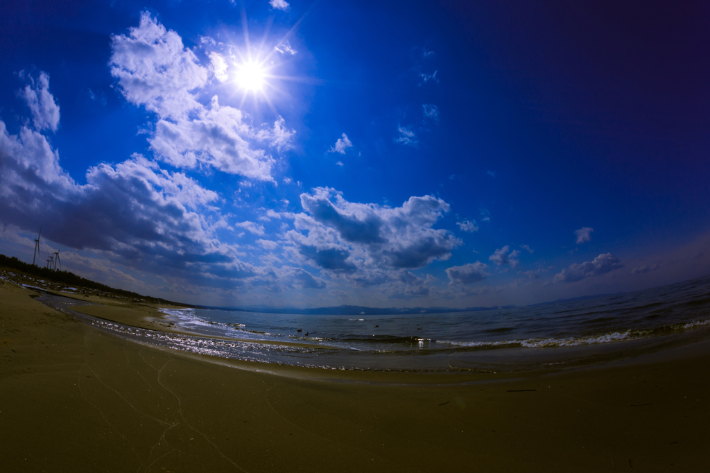 砂浜・・・
