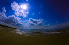 砂浜・・・