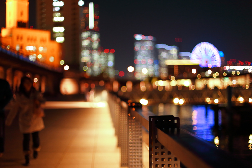 Night view of lovers
