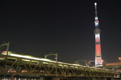 東武鉄道とキャンドルツリー