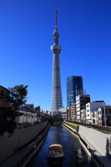十間川とスカイツリー