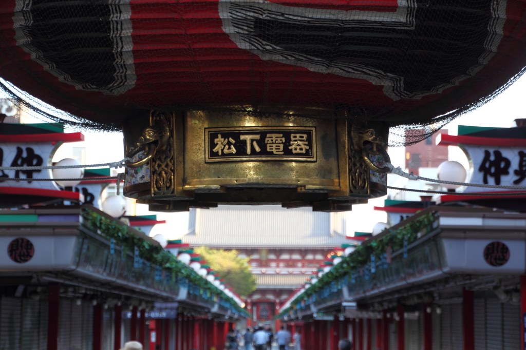 浅草寺にて