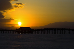 鶴の舞橋の夜明け・ノスタルジック