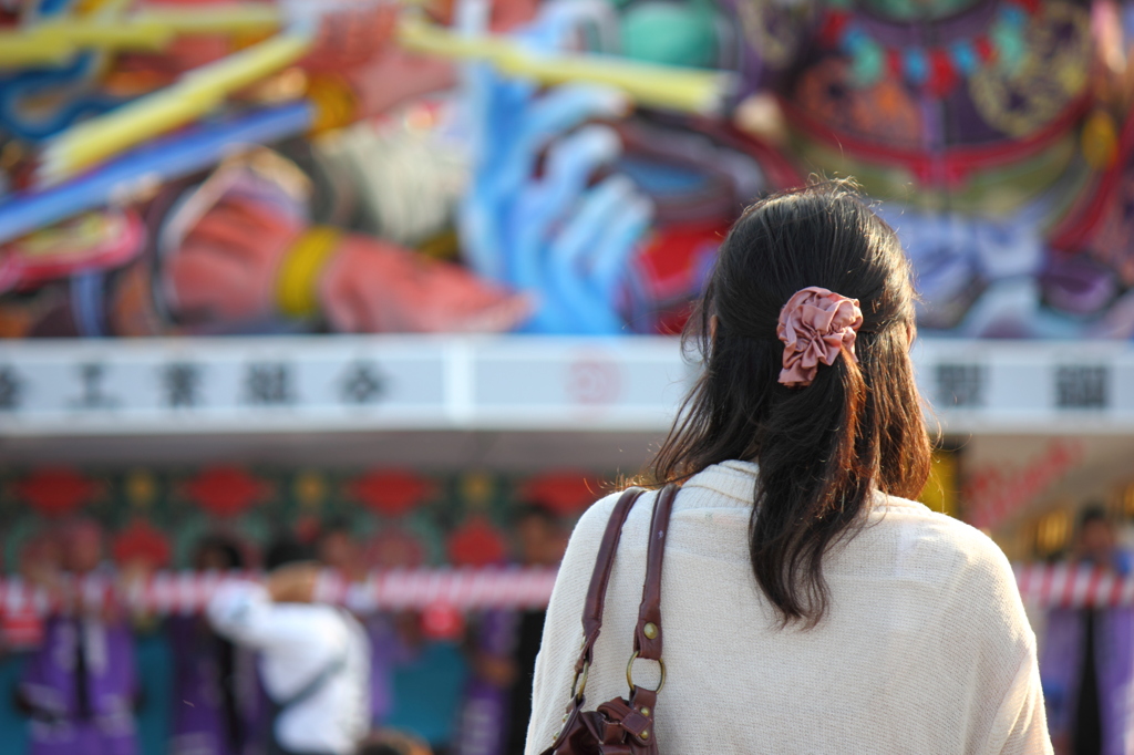 ねぶた祭りのお見送り