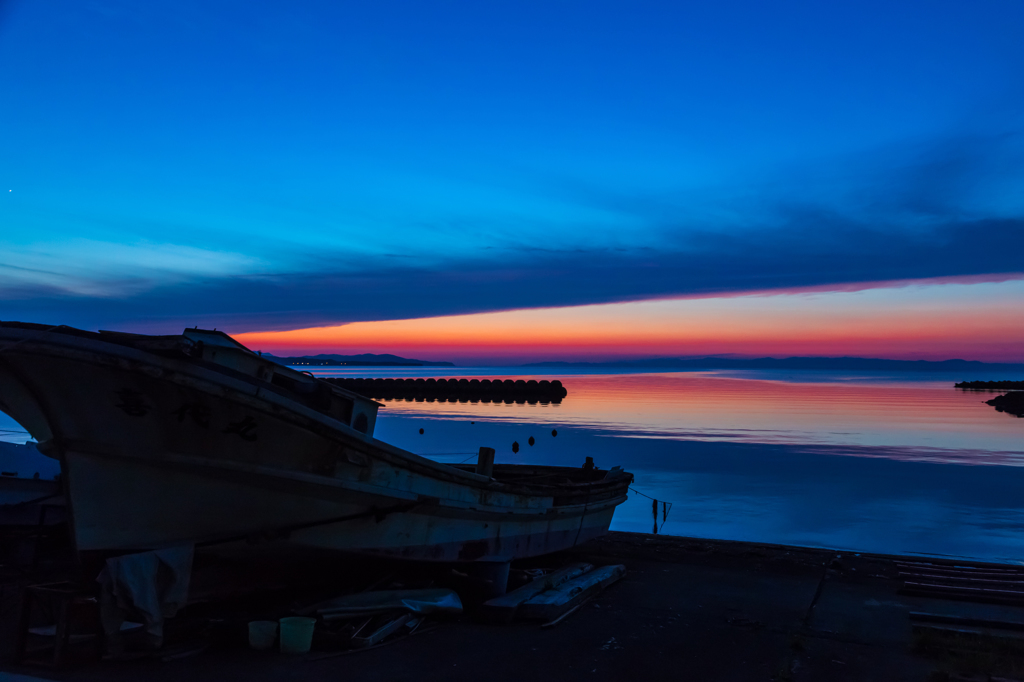 漁港の夕べ No.1