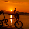 沈みゆく夕陽を眺めながら
