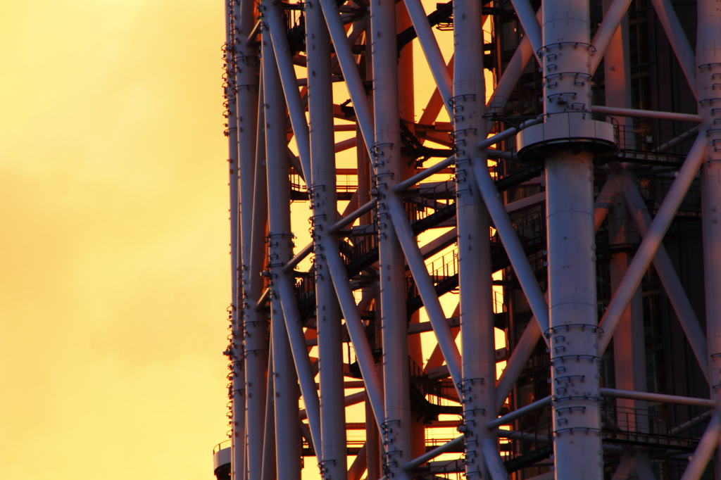 夕暮れのスカイツリー