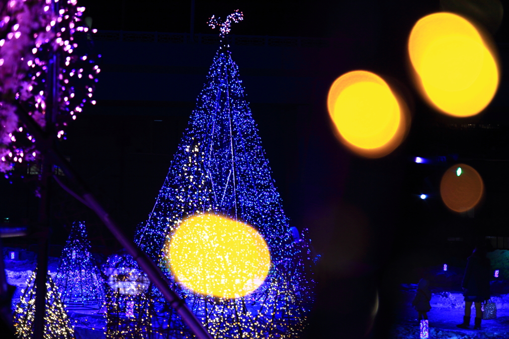 開催前のアスパム・イルミネーション