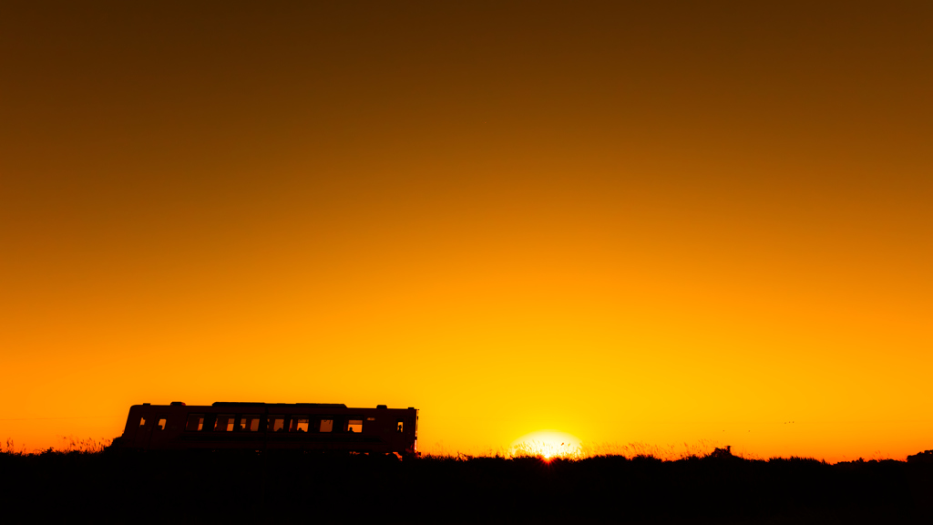 綺麗に染まる夕空