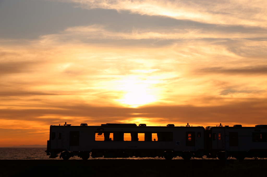 Sunset Train II-IV