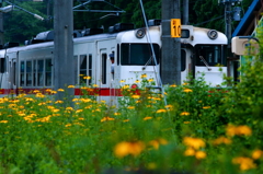 小川原駅を出発・・・キハ