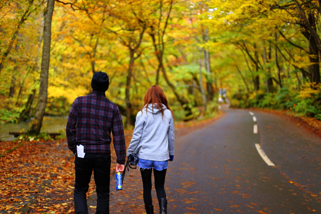 紅葉の奥入瀬渓流 63