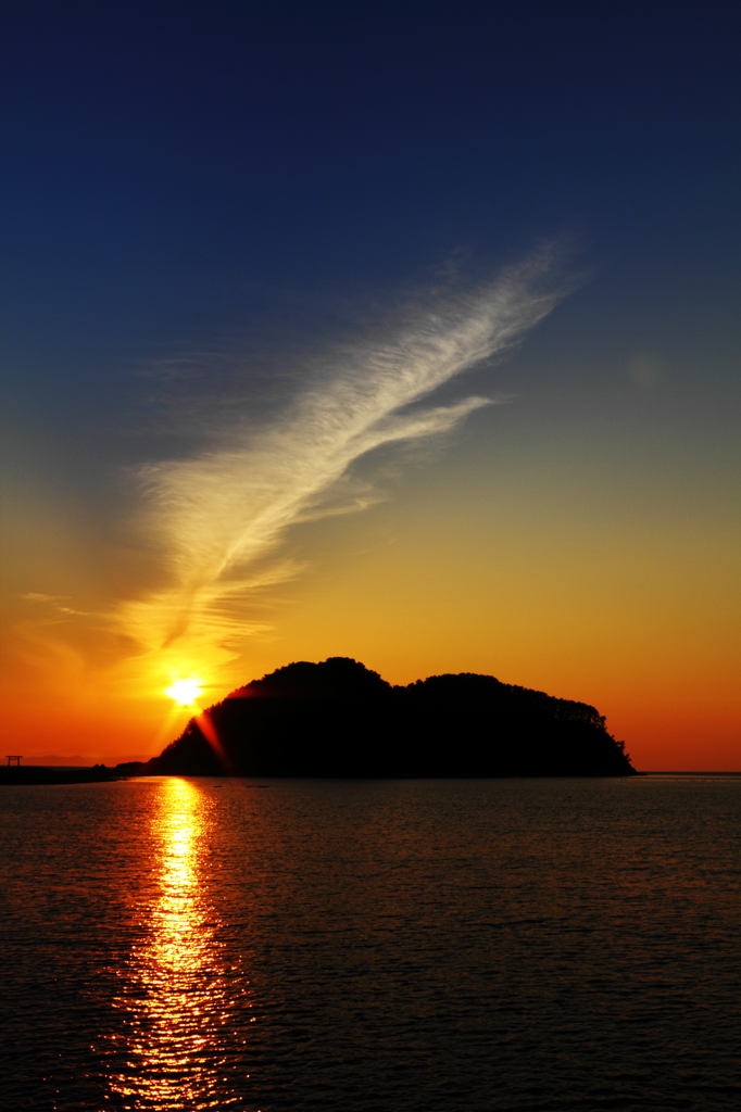 夕陽のしっぽの始まり