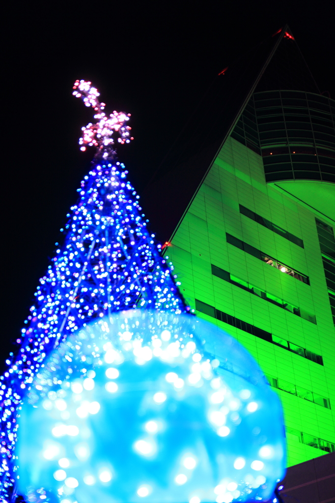 開催前のアスパム・イルミネーション