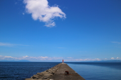 青い・・・空と海