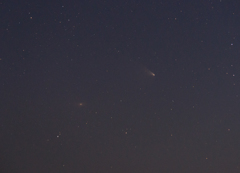パンスターズ彗星とアンドロメダ銀河