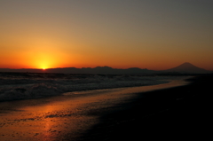 夕景　シルエット