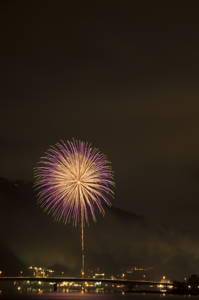 河口湖湖上花火