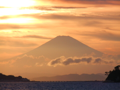 富士山と龍神