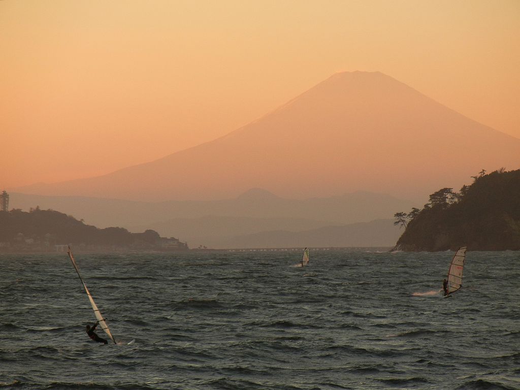 夕方の富士