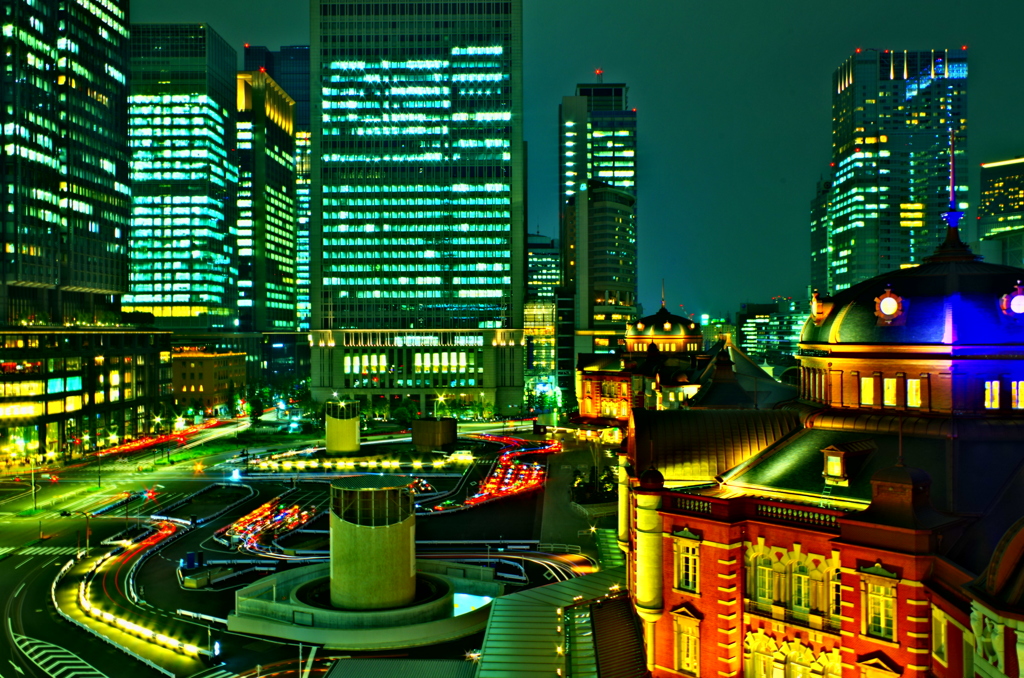 THE NIGHT VIEW OF TOKYO STATION 3