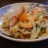 海老出汁焼そば～龍の髭揚げ巻きのせ～