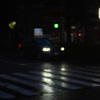 雨の横断歩道