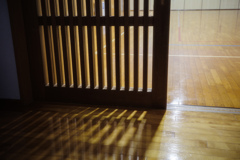 格子戸の光