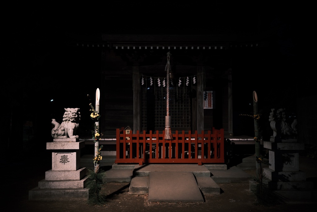 夜の竪神社