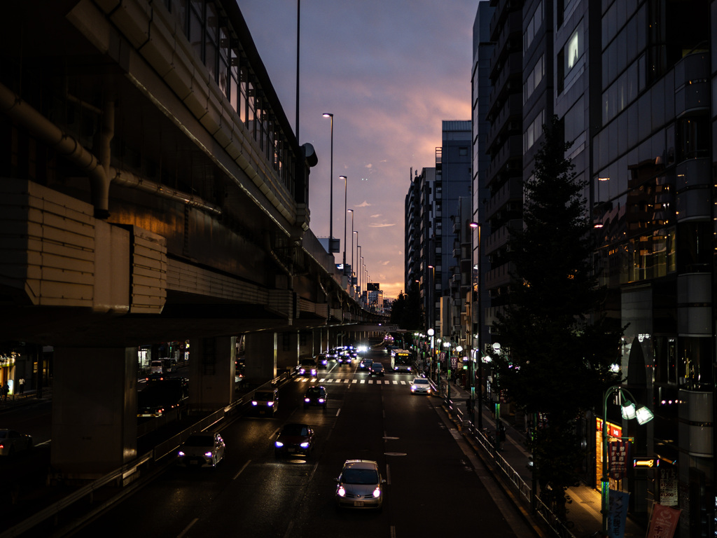 夕暮れドライブ