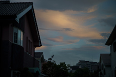お帰りの夕焼け