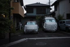 クルマにマスク