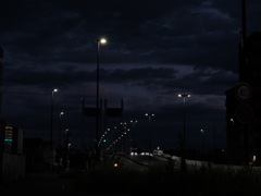 夜の是政橋