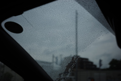雨粒とワイパー