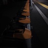 夜の駐輪場