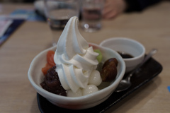 白玉クリームあんみつ