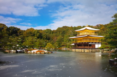 金閣寺雪景