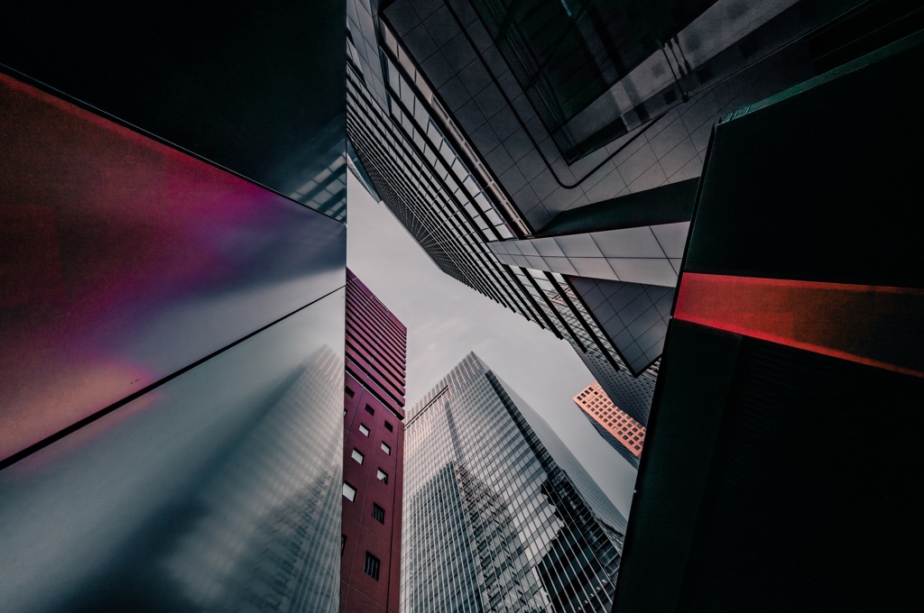 Between buildings 2